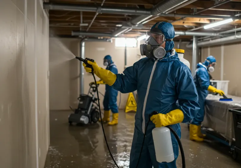 Basement Sanitization and Antimicrobial Treatment process in Wise County, VA